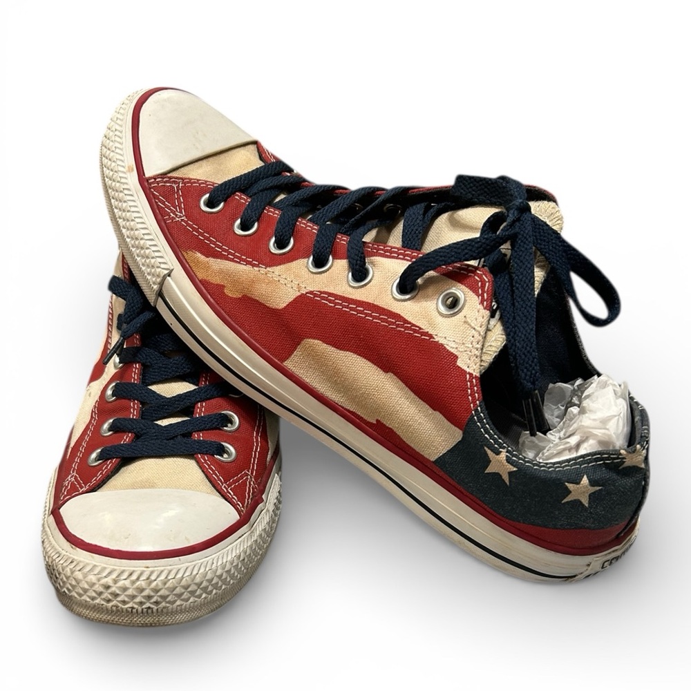 USA flag Low Chuck Taylor Converse - Picture 2 of 10